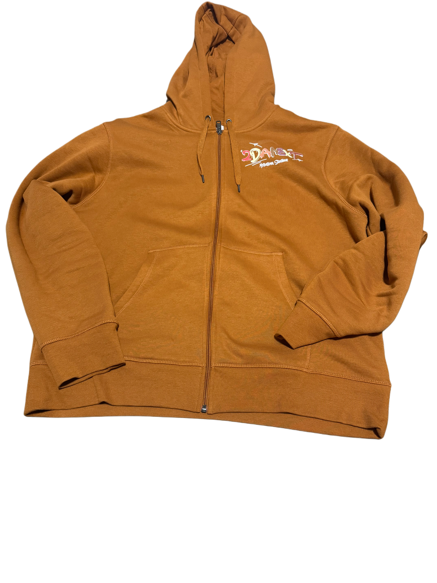 2DaNext Hoodie Rust Zip