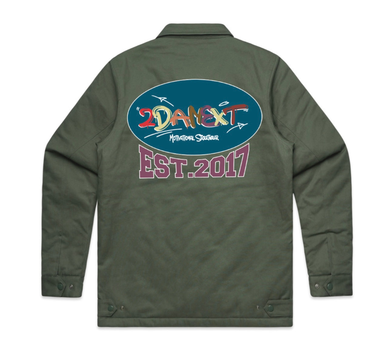 2DaNext Olive Utility Jacket